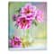 Designart - Purple Peonies in Vase - Floral Art Canvas Print